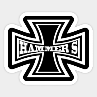 Iron Cross Hammer S Motorcycle Sticker